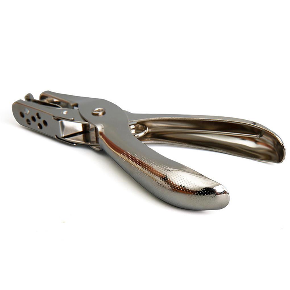 

Metal 6mm Dia Single Round Hole Punch DIY Hand Tool for Paper Card Silver