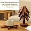 Wooden Trivet Heat Resistant Table Mat Creative Wood Coaster Pot Holder Bowl Pad Kitchen Dining Decor