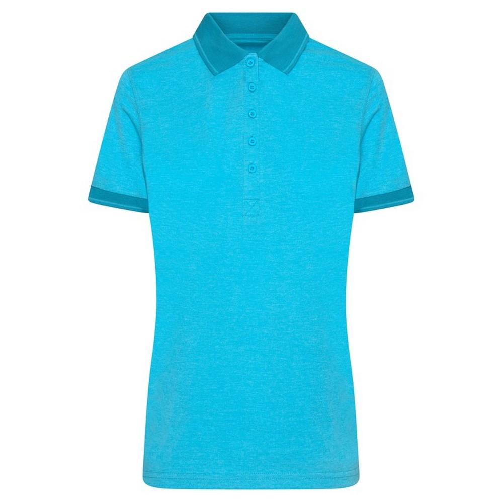 James and Nicholson Womens/Ladies Heather Polo Shirt