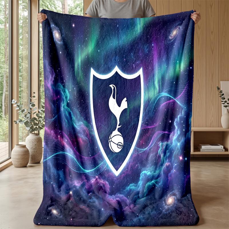 Tottenham Hotspur Theme Blanket Soft Flannel Blanket Plush Throw Blanket Cozy Sofa Bed Blanket for Home Decor
