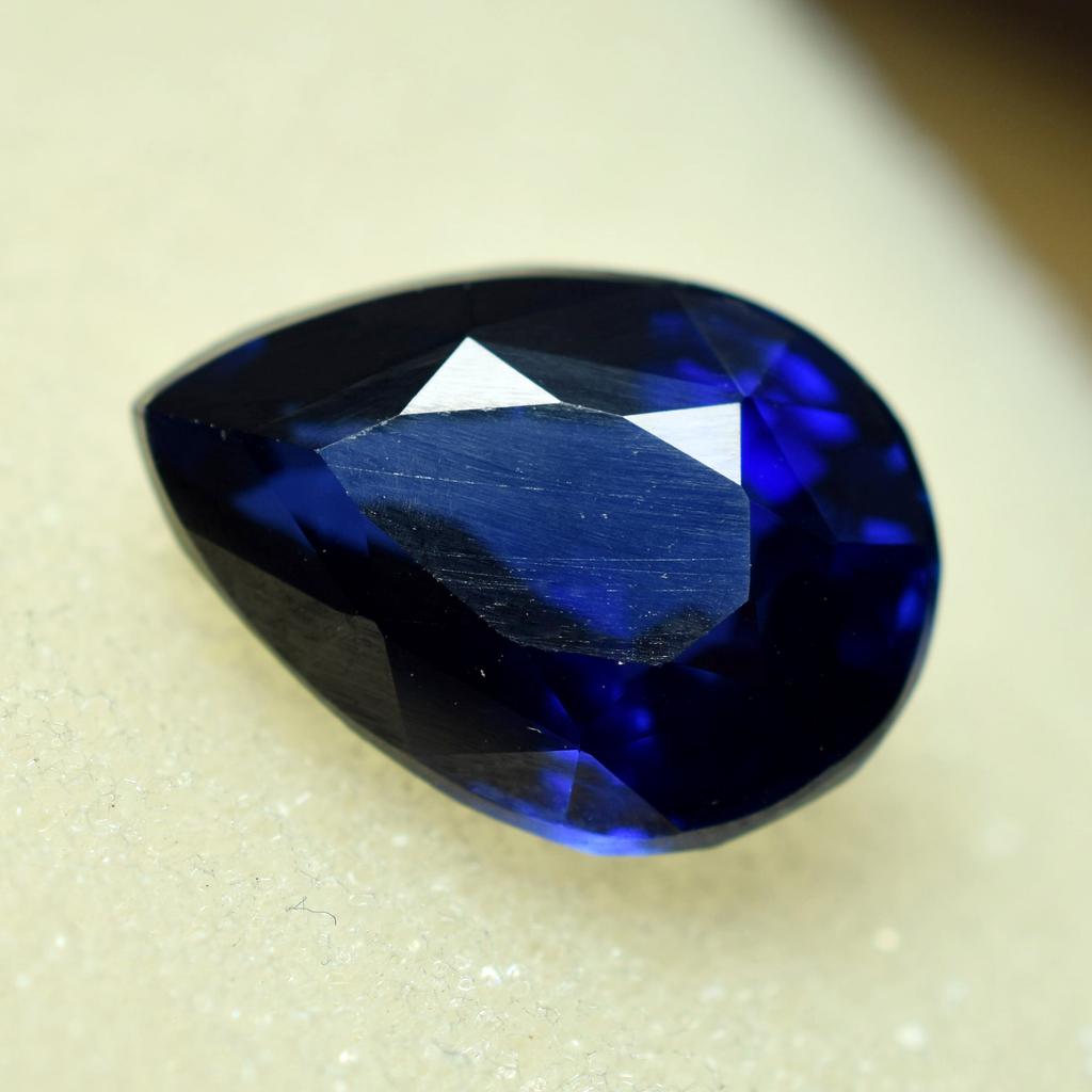 8.10 Ct Natural CERTIFIED Loose Gemstone Pear Cut Beautiful Blue Tanzanite