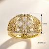 Xiaomi Huitan Flower Design Women Ring Silver Color/Gold Color Inlaid Shiny CZ Noble Accessories Elegant Party Wedding Stylish Jewelry