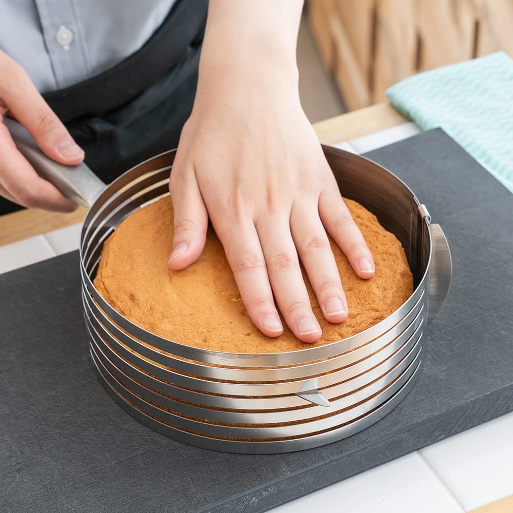 Tiger Crown Silber 207 x 192 x 70mm Kuchenschneider Edelstahlrahmen Kompatibel mit 15cm und 18cm 1726 Schneider/Cutter 18-8 18-8