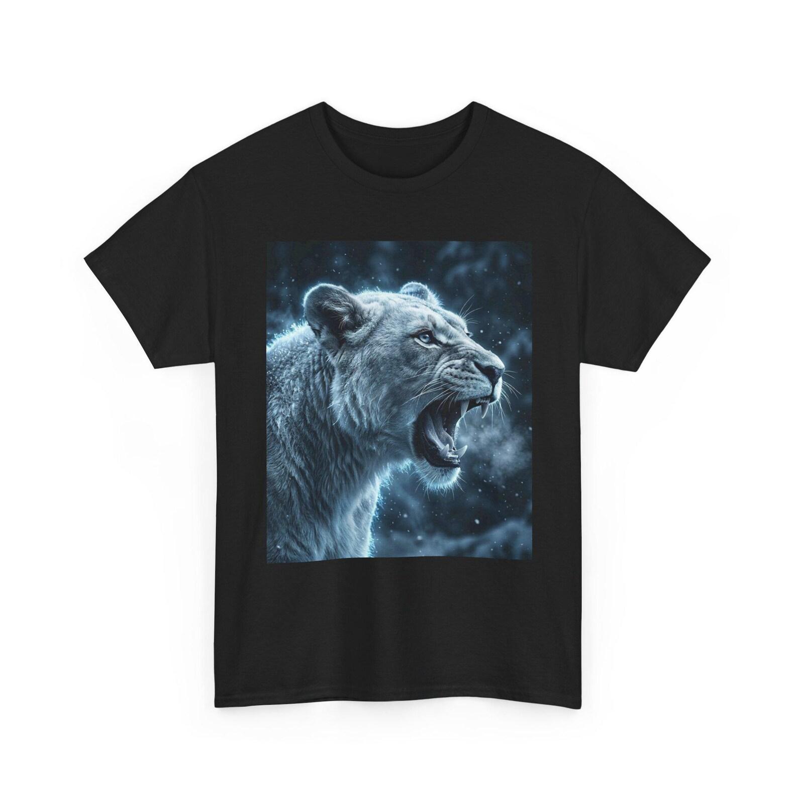 Funny Lion Monkey Meme Brainrot T-Shirt; Ironic Rage Bait Tee; Matching Meme Squad Top S