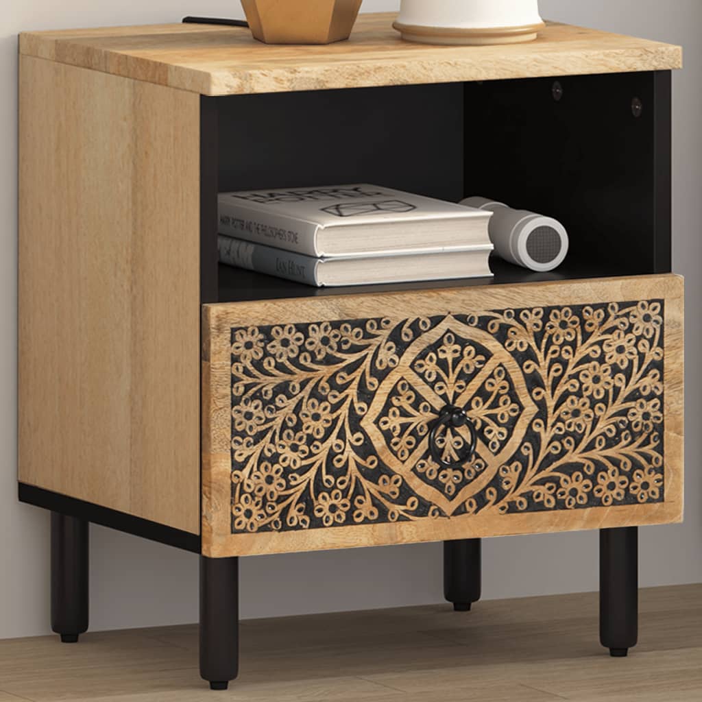 Nightstand 40 x 33 x 46 cm Solid Mango Wood