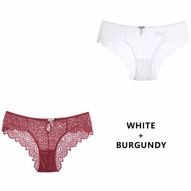

CINOON 2 шт./комплект сексуальные женские трусики кружевное нижнее белье с низкой талией трусы ажурные стринги прозрачное женское нижнее белье XL