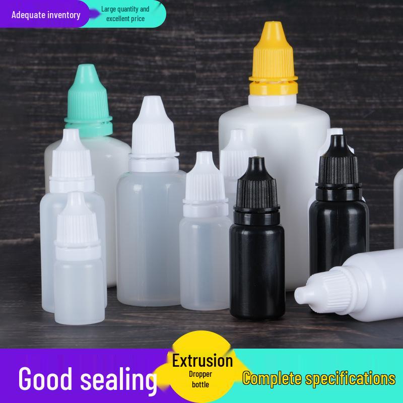 Squeeze Plastic Eye Dropper Bottles: 5ml, 10ml, 20ml for Eye Drops or Ink