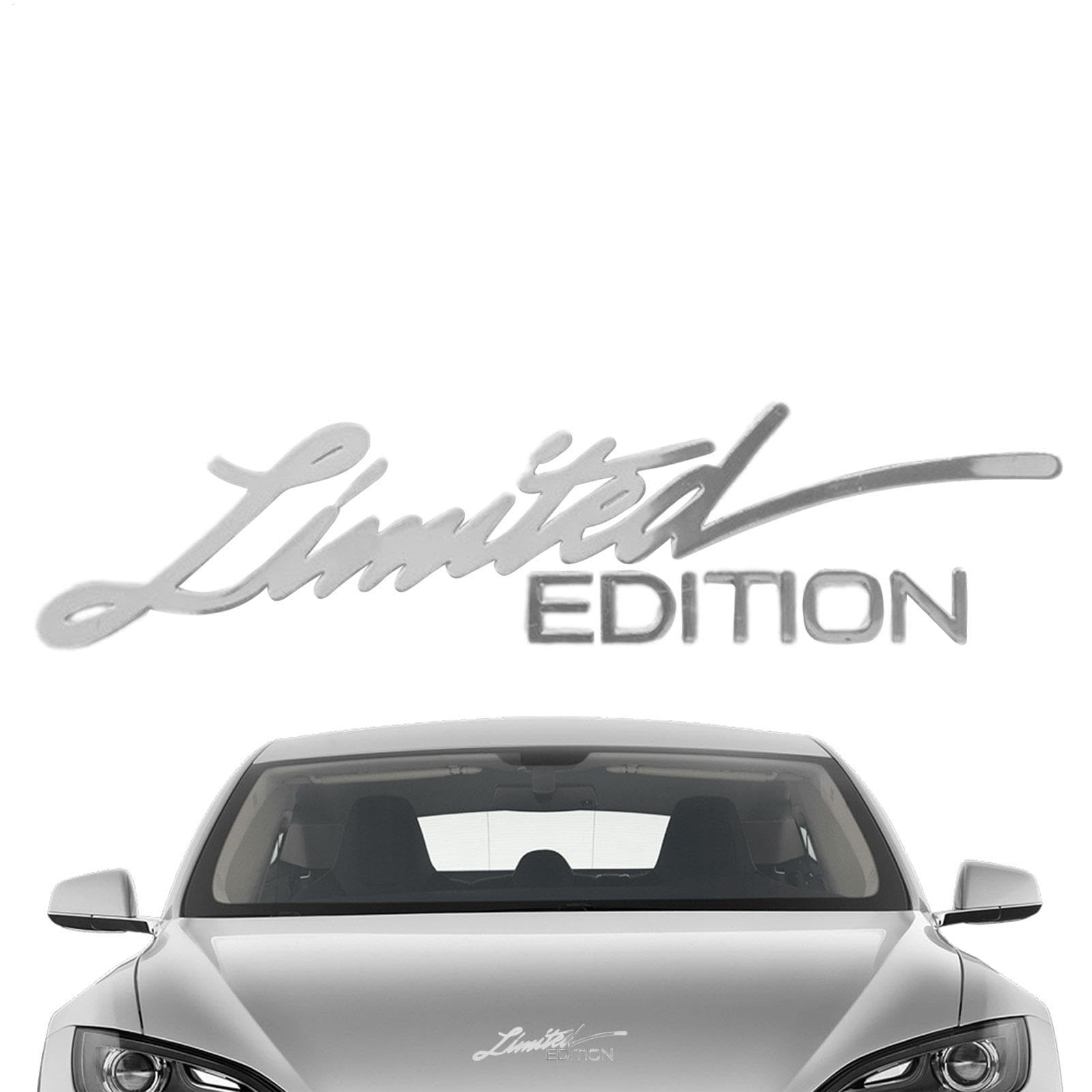 

Car Body Sticker Limited Edition Metal Car Emblem Waterproof Logo Badge Emblem Decal Car Please refer to the description серебряный