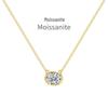 Mo Sang S925 Sterling Silver Oval Necklace & Earrings Set - Exquisite, Versatile, Super Sparkle; Perfect for Weddings & Banquets.