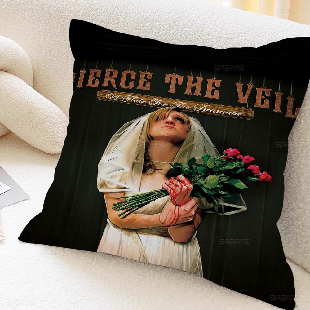 P-pierce The-Veil Band Pillow Anime Pillow Sofa Bed Head Pillow Cover Cushion Cover 45x45 Cm Fashion
