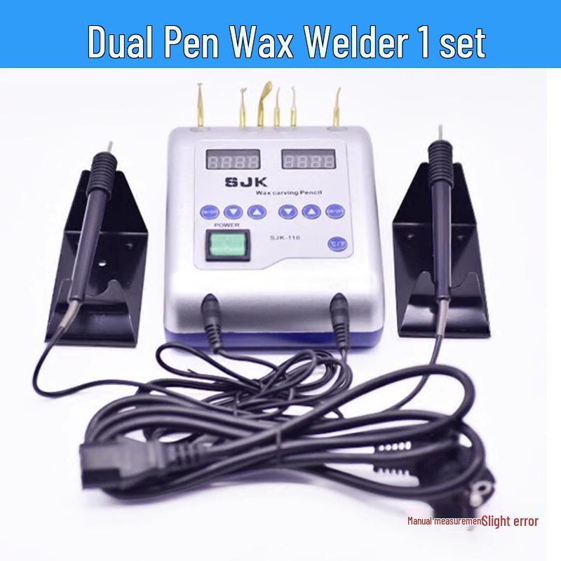 Jewelry Ring Wax Carving Kit: Wax Model, Casting Tube, Carving Tools, Technician Materials, and Jewelry Wax Block.