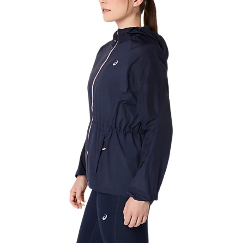 Asics Logo Kapuzenjacke Langarm Reißverschluss Jacke Damen Jacken 2012D076-400