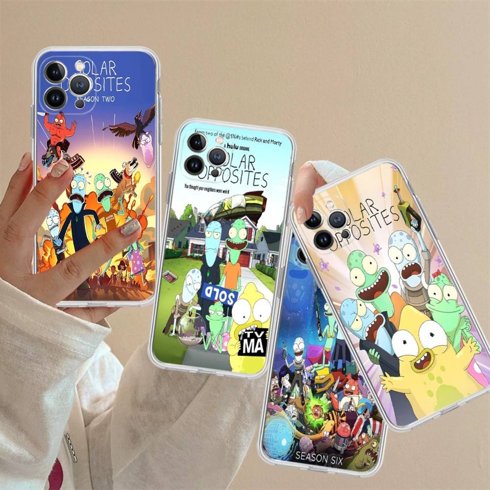 S-Solar O-Opposites Cartoon For IPhone 17 16 15 14 13 12 11 Pro Max Plus Phone Case High End Silicone