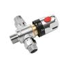 Brass Plated Thermostatic Mixing Valves Easy Installation Temperature Control Valves for Home Bathroom & Plumbing Systems