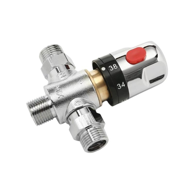 Brass Thermostatic Valves Temperature Regulator Valves Upgrades for Precise Temperature Control In Shower & Pipe Systems