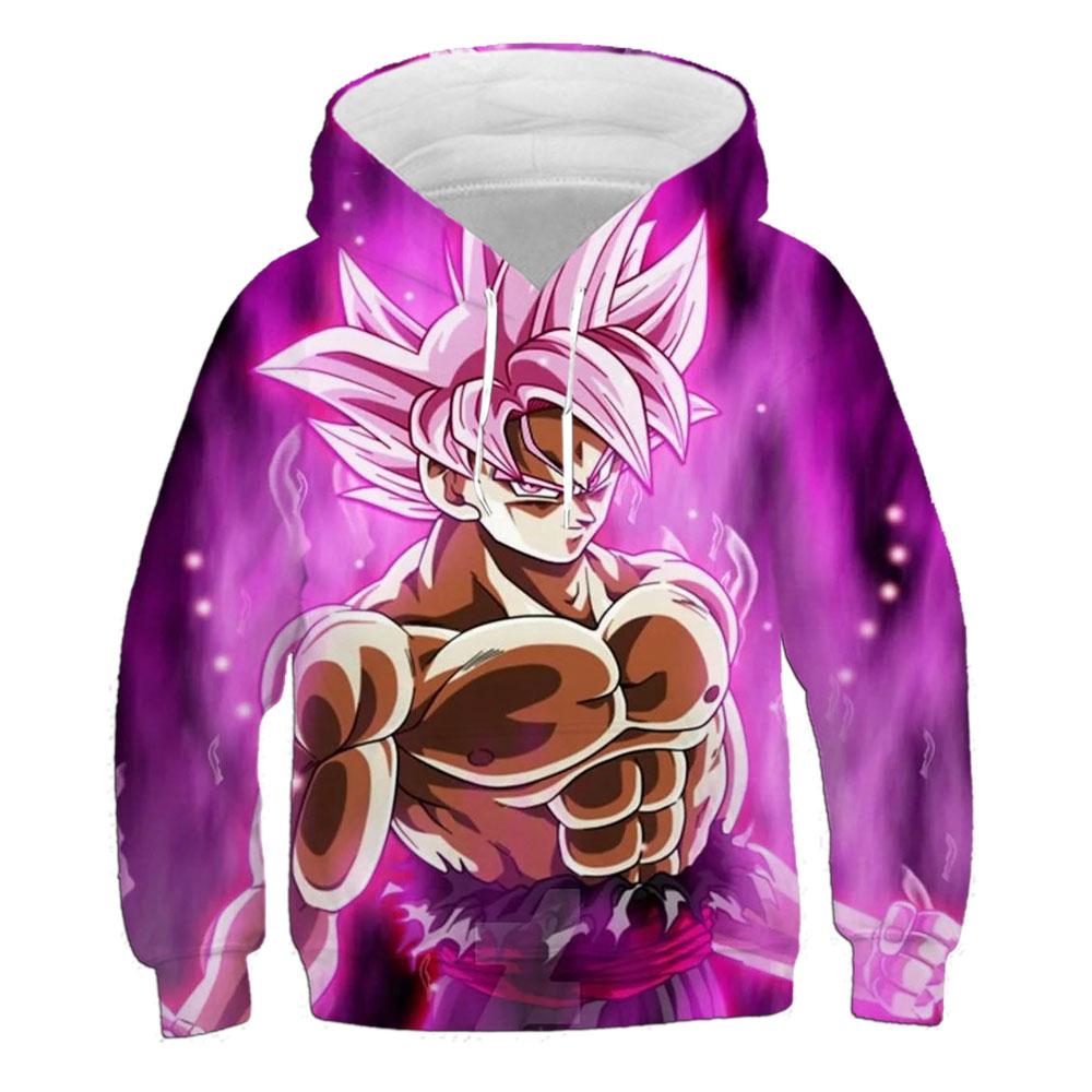 

2025 MINISO Kids Dragon Ball Hoodie Sweatshirt Son Goku Boys Girls 3D Printed Sports Sweeper Cosplay Costume Children Pullovers Tops 120