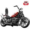 Будівельний набір мотоцикла Harley-Davidson Fat Boy для дорослих, модель вінтажного мотоцикла, іграшка, подарунок. Схожий на Legoed 10296 та Nifeliz