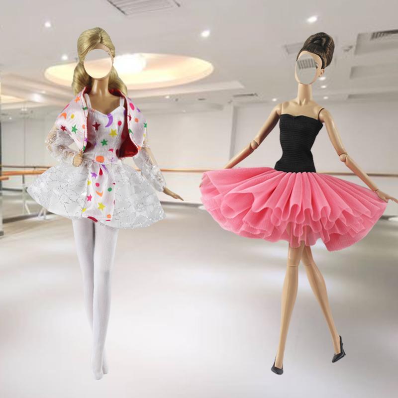 Handgefertigte Prinzessinnenkleider für 11,5-Zoll-Puppen Ballett-Kleider-Set 1/6 Puppenkleidung und Zubehör Spielzeug für Kinder Verkleidungsspaß