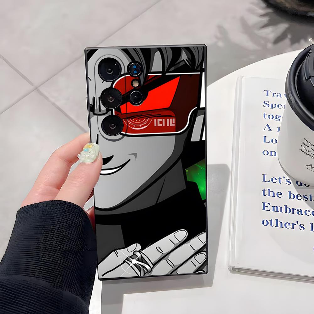 

Dragon Ball Saiyan Goku Combat Power Phone Case For Samsung S26 Ultra S25 Edge Ultra S23 S22 S21 S20 Ultra Plus S24 Fe Glass Cov Samsung S25