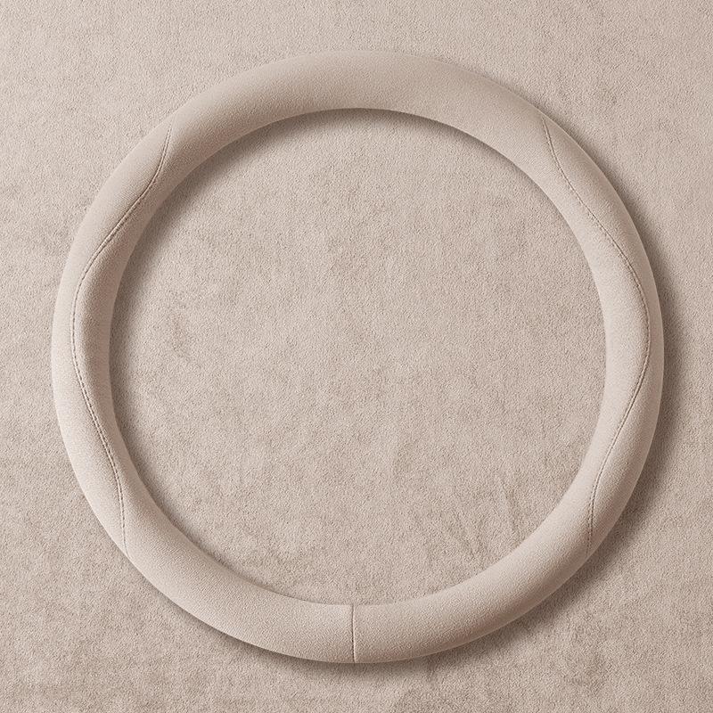 Universal Non-Slip Suede Steering Wheel Cover - Sweat-Absorbent, All-Season Design
