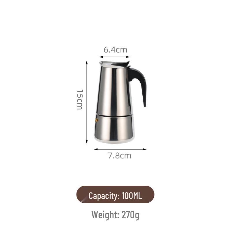 TLXT Stainless Steel 2-Cup Moka Pot