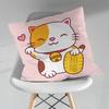 Cartoon Glückskatze Japanisch Verschiedene Größen Quadratische Kissenhülle Für Auto Haus Schlafzimmer Dekor Geburtstag Geschenk