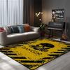 Skull Gas Mask Drum Rug, Non-Slip Washable Area Carpet for Room Office, Artistic Gift Decor