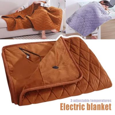 Couverture chauffante multifonctionnelle USB pour l'hiver, châle, 3 niveaux de chauffage rapide, avec poche et lavable.