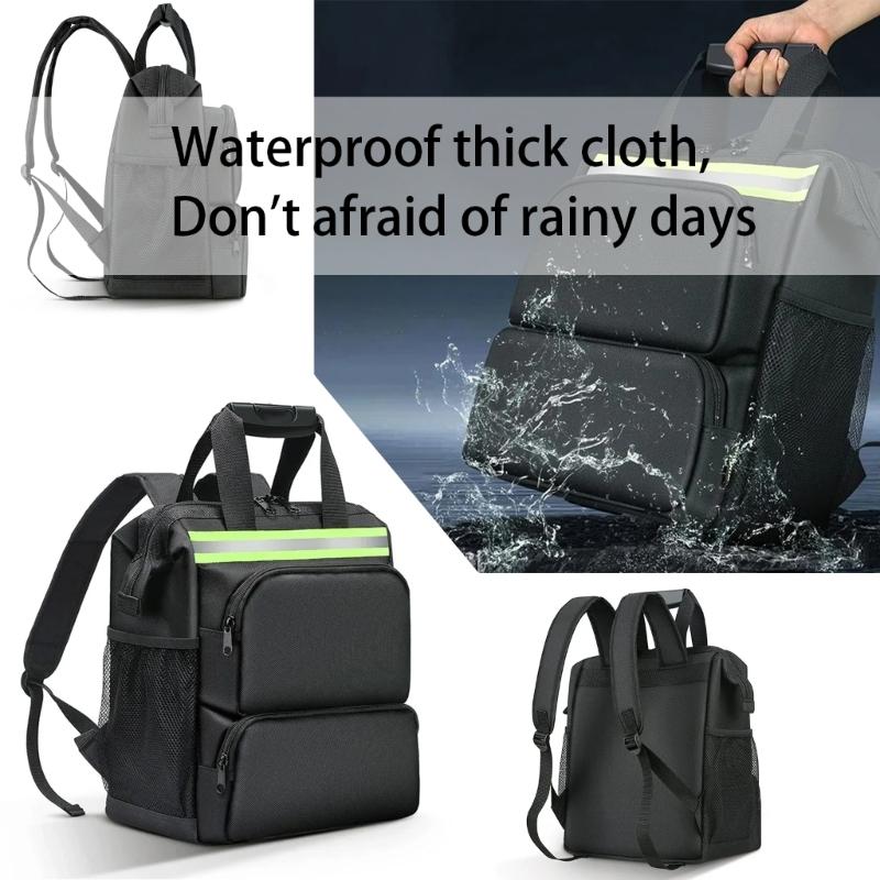 High Strength Large Capacity Electrician Tool Bag with Multiple Pockets for Easy Organization Easy Tool Access & Storage