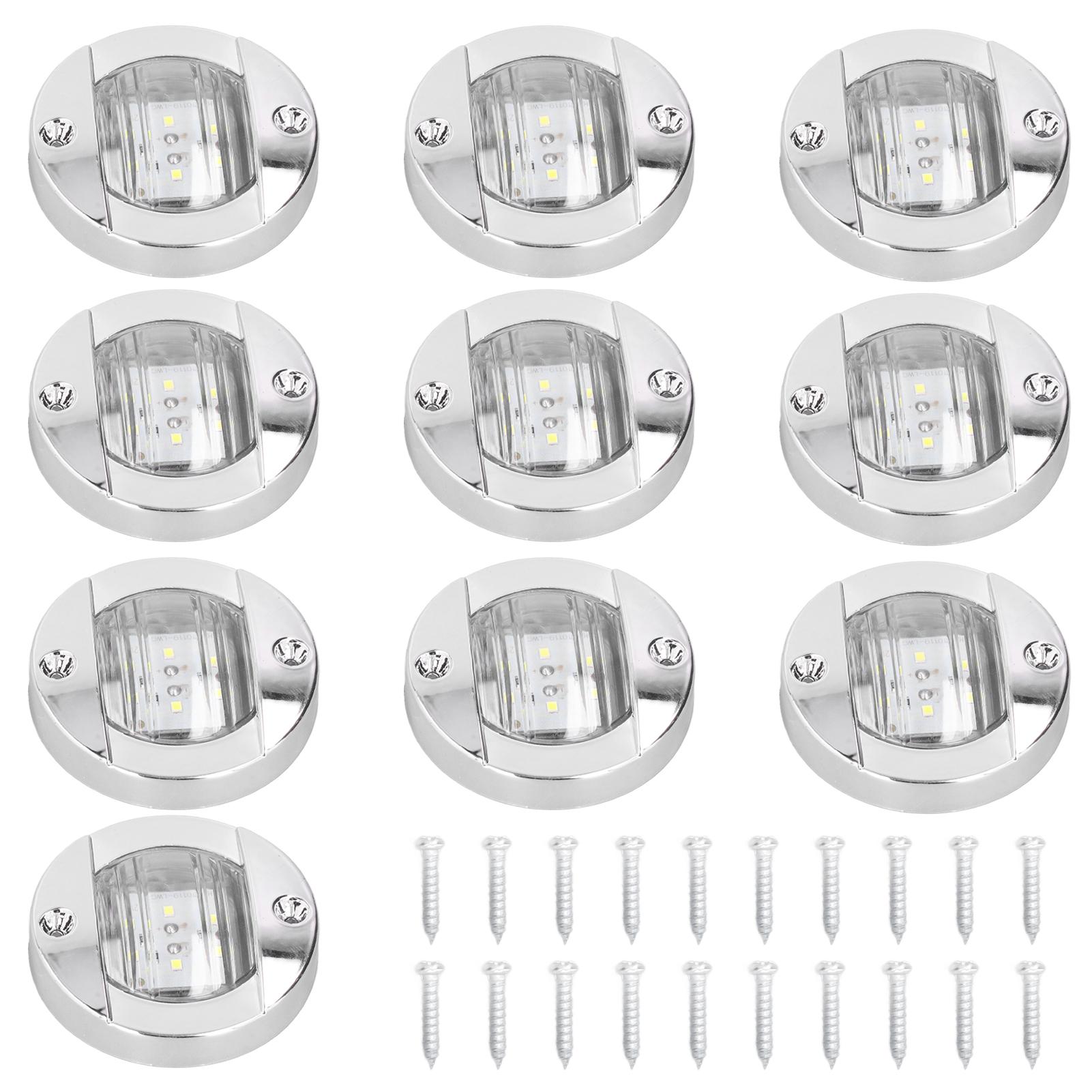 

Светодиодная сигнальная лампа 12 В, габаритный фонарь, круглая, холодный белый, водонепроницаемая IP67, универсальная для автодомов, прицепов Y