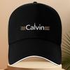 1 kus Stylová baseballová čepice Calvin bílá a hnědá tónů Nastavitelná cestovní čepice Lehký polyester Lze prát v pračce