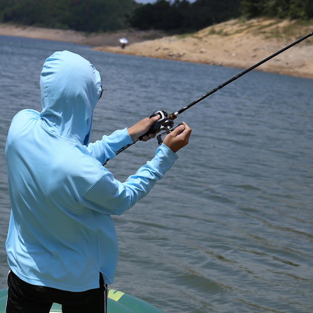 4 Sections Fishing Rod Combo Casting Fishing Reel Shield Ball Smooth Magnetic Brakes for Freshwater