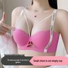 2025 Seamless Smooth Cup Bra with Heart Letter Straps - Super Lift Push Up Cartoon Design