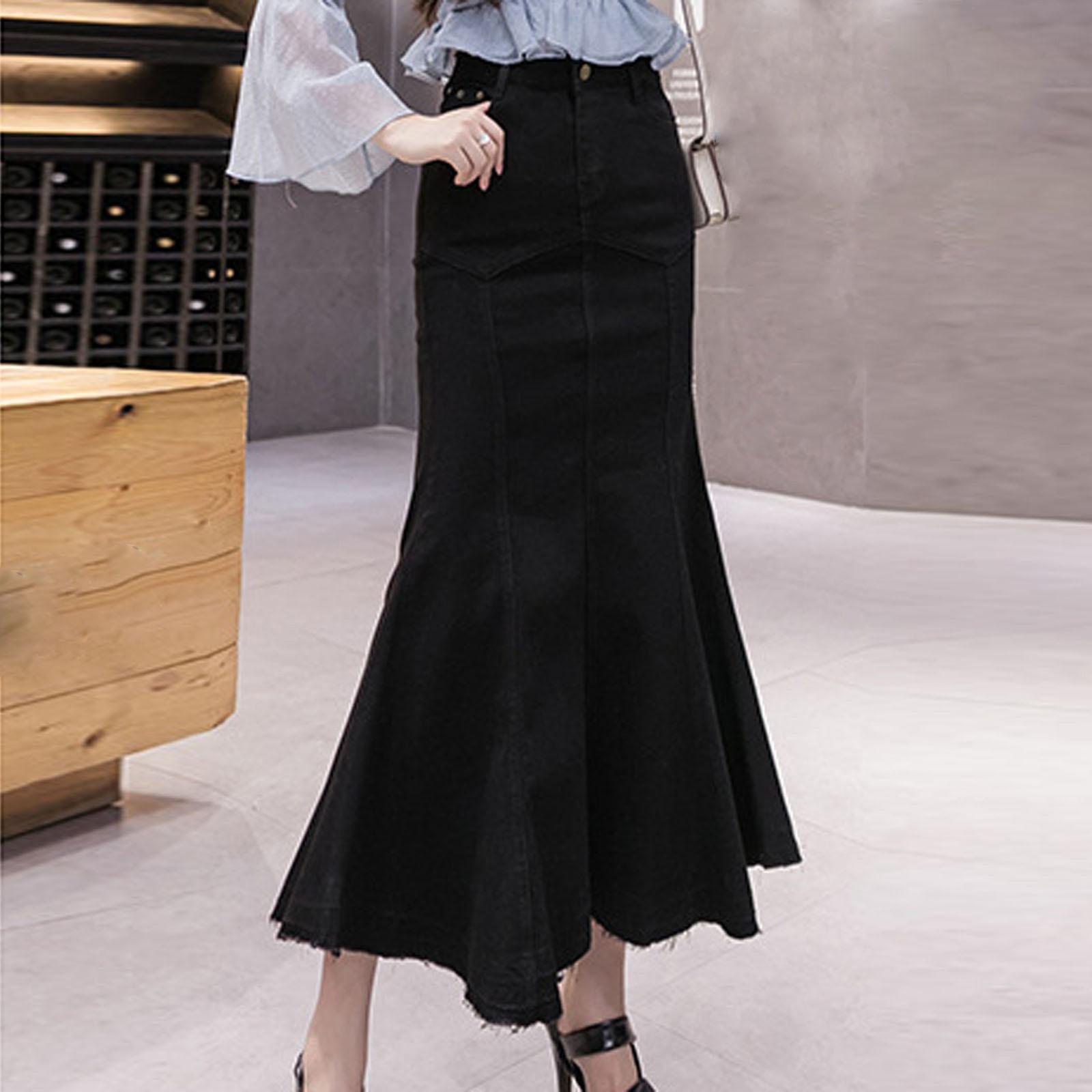 Женская джинсовая юбка — фото 6