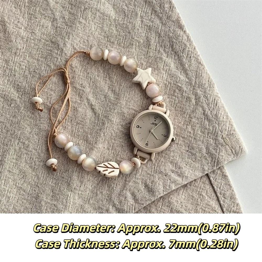 Armbanduhr mit Perlen Verstellbare Quarzuhr Neue Armbanduhren Damen Mädchen