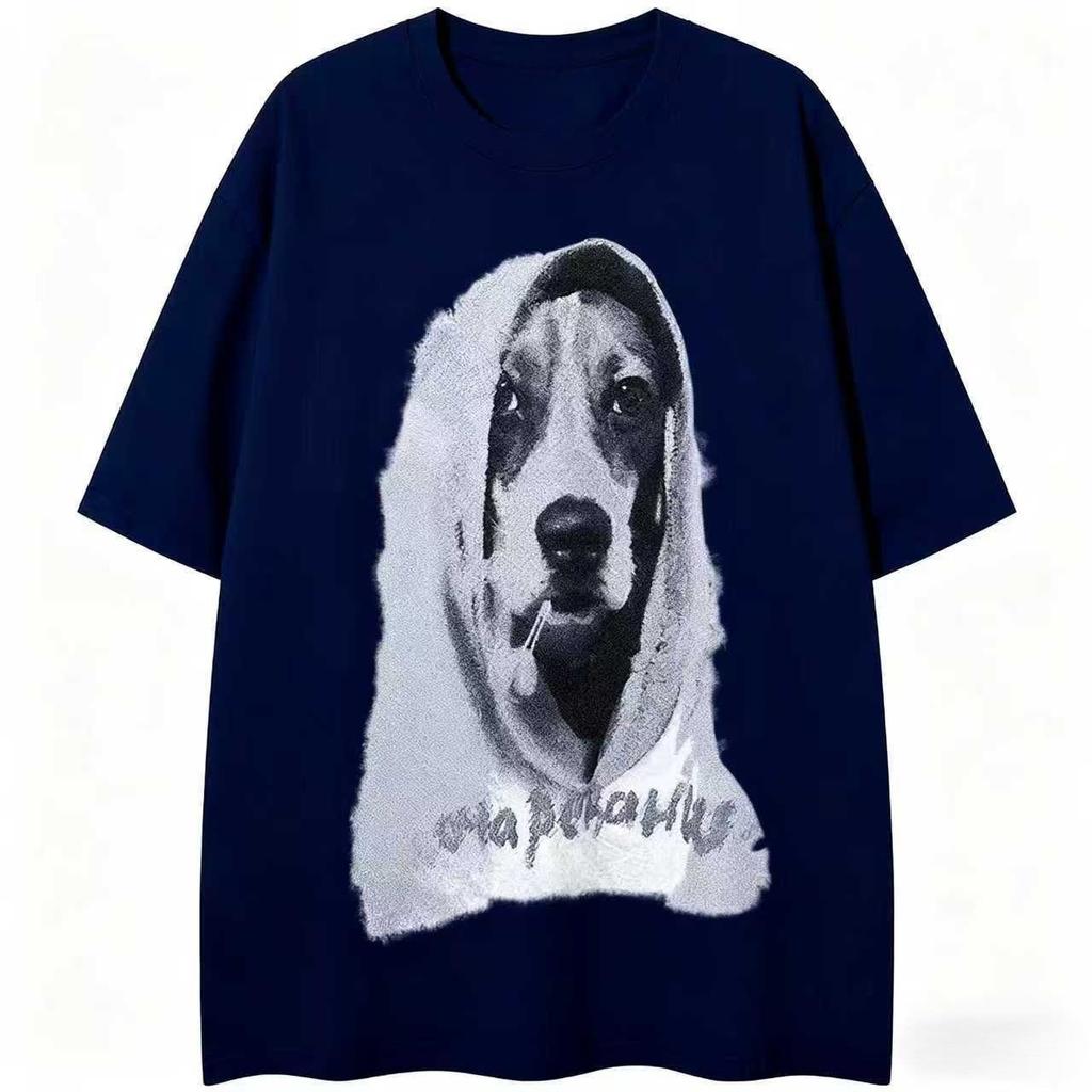 Baumwoll-T-Shirt für Herren und Damen, lässiges Kurzarm-T-Shirt mit Rundhalsausschnitt, modische Streetwear, Herbst-Shirt, grafische T-Shirts