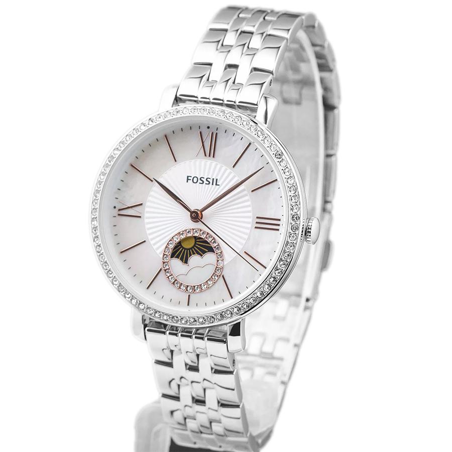 Jacqueline Series Women's Quartz Watch with Sun and Moon Phase Display Elegant Design ES5164