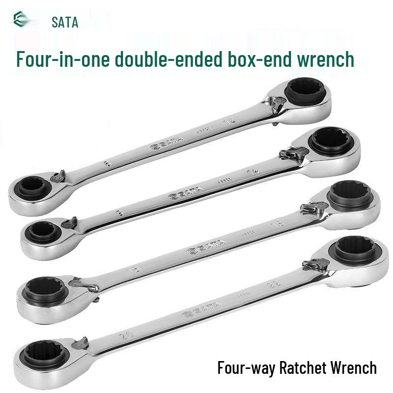 SATA Four-in-One Double-Head Torx Ratchet Wrench Set (46621-46624)