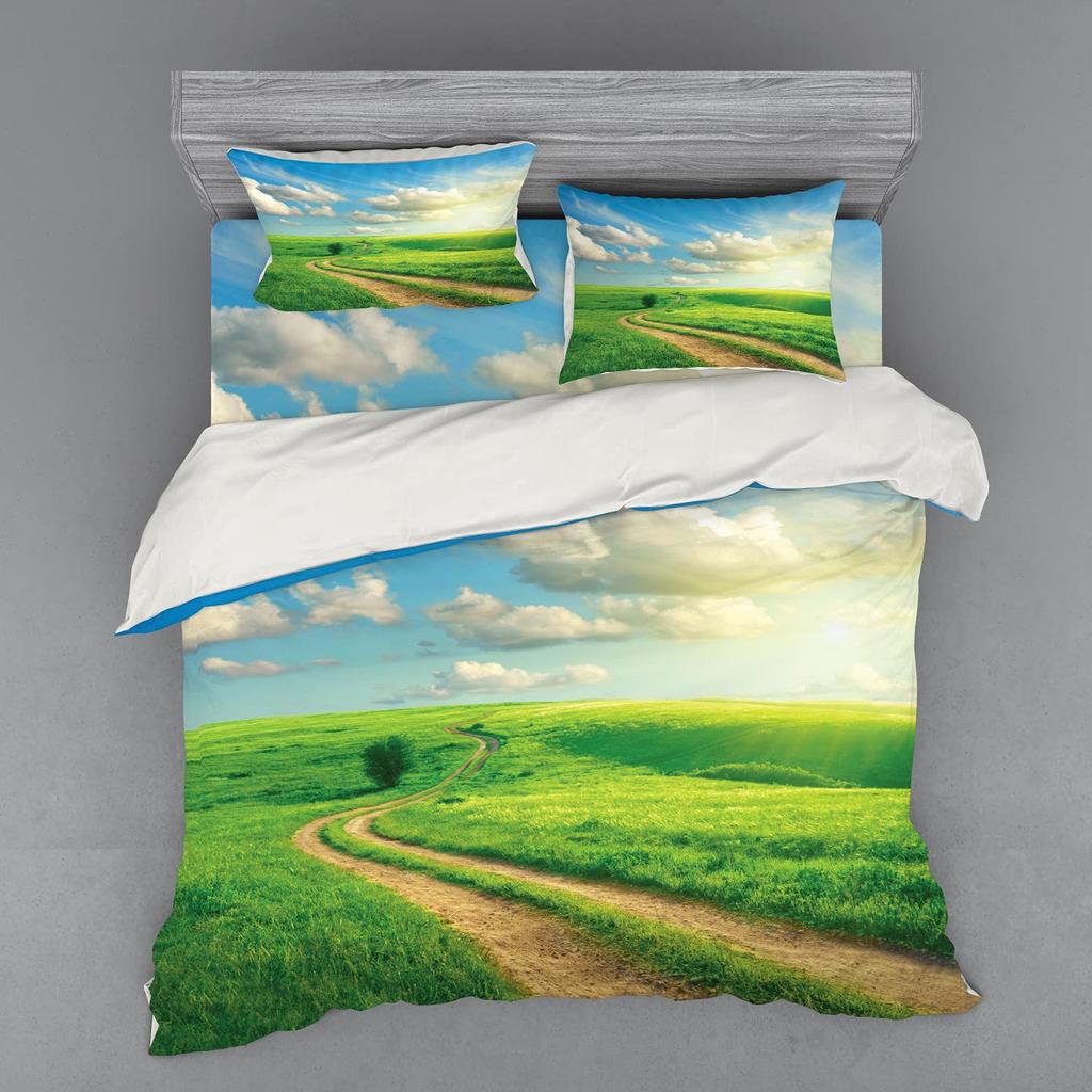 Pathway Duvet Cover Sets For Teens Adults Queen Quilt Covers Lightweight Down Bedroom Decor 2 Pillowcases 1 Duvet Cover No Quilt
