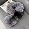 Vollpelz Beidseitig Quadratisch Fuchsfell Mode Schal Damen Koreanische Version Verdickt Warm Flauschig Nackenschutz Vielseitig