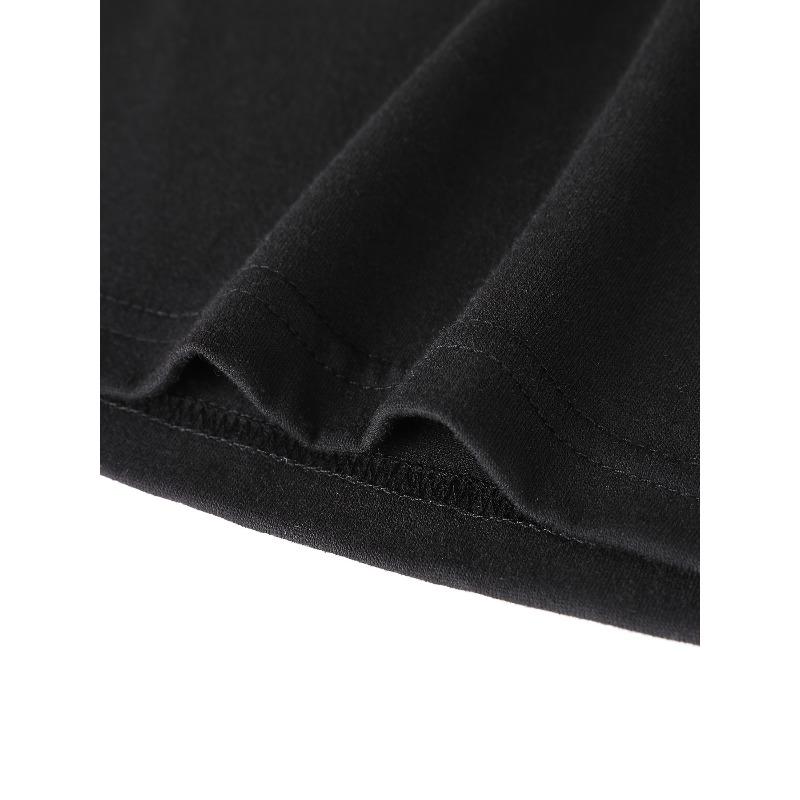 European sizes Black T-Shirt with Pink Bow - Casual Crew Neck Cotton Tee, Super Soft and Comfortable for Everyday Wear