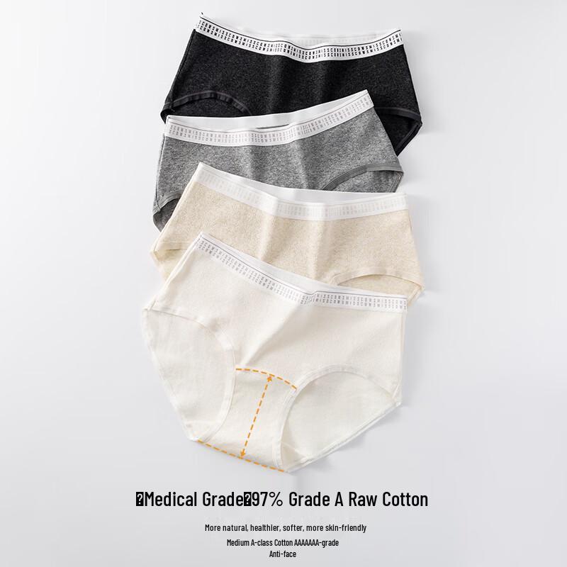 Palando Women s 7A Antibacterial Pure Cotton Briefs M (80-100 lbs)