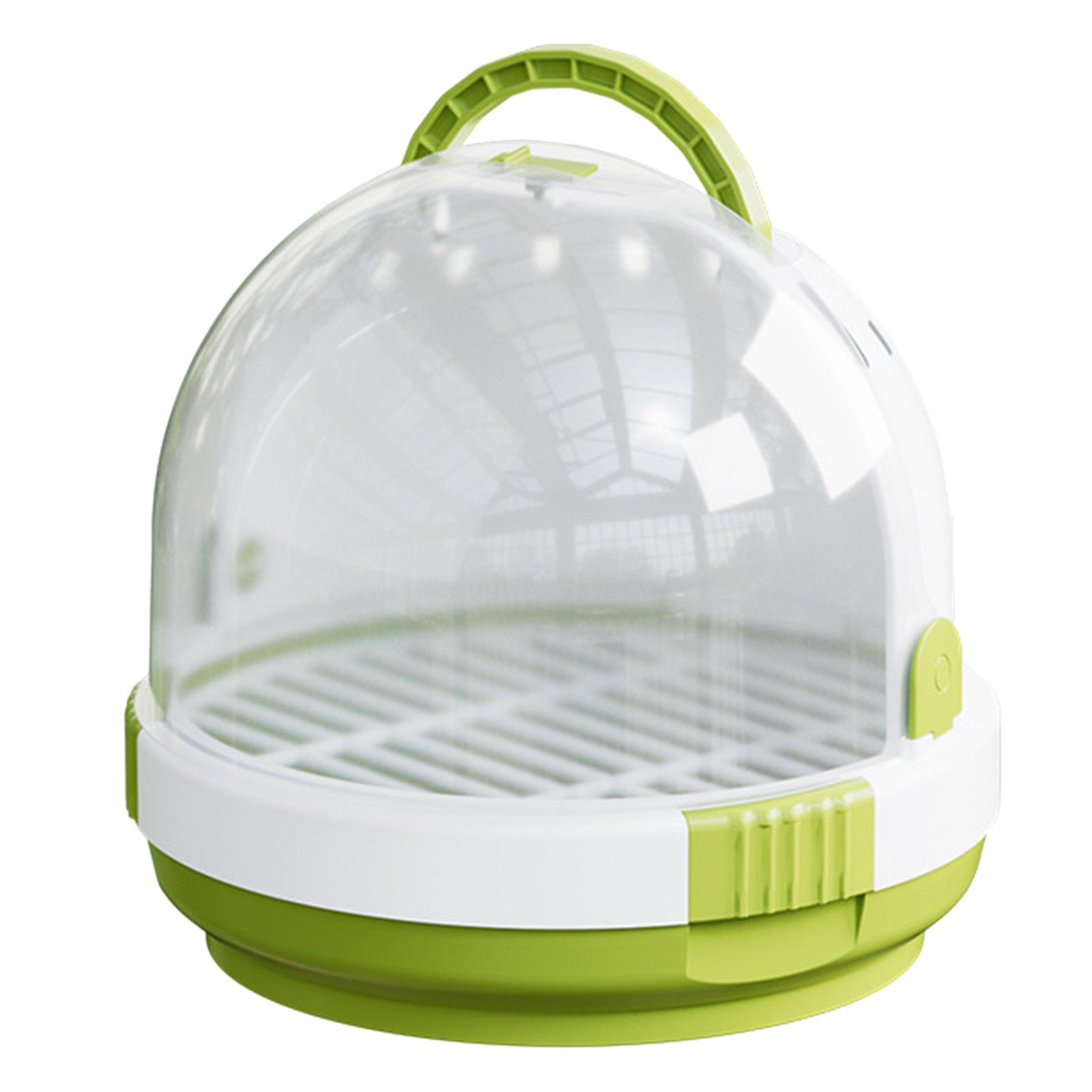 

Small Animal Parrots Carrier Bag Easy To Carry Mini Box for Kid Children Outdoor Clear Parrots Carrying Box зелёный