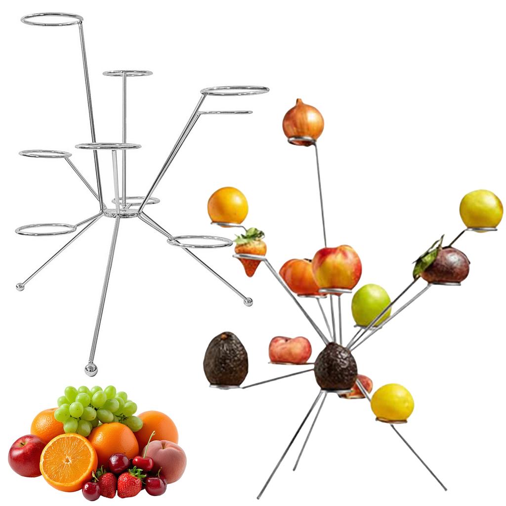 Modern Exploded Fruit Bowl Fireworks On The Dinner Table 360 Floating Metal Fruit Stand Creative Art Centerpiece for Kitchen