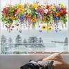 Multicolor 3D Flower Window Sticker Photo Props Decorative Sticker  Gift