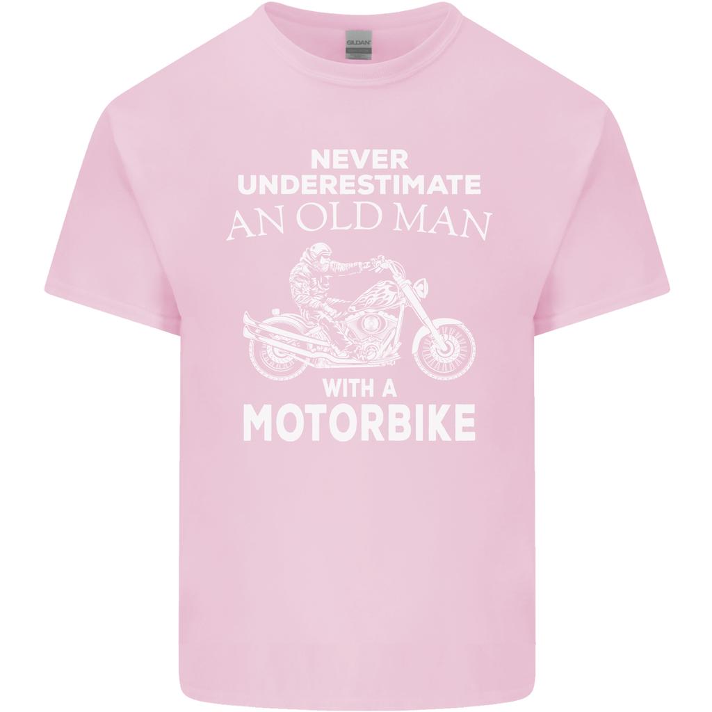 Biker Old Unisex Motorbike Motorcycle Funny Unisexs Light Cotton Tshirt