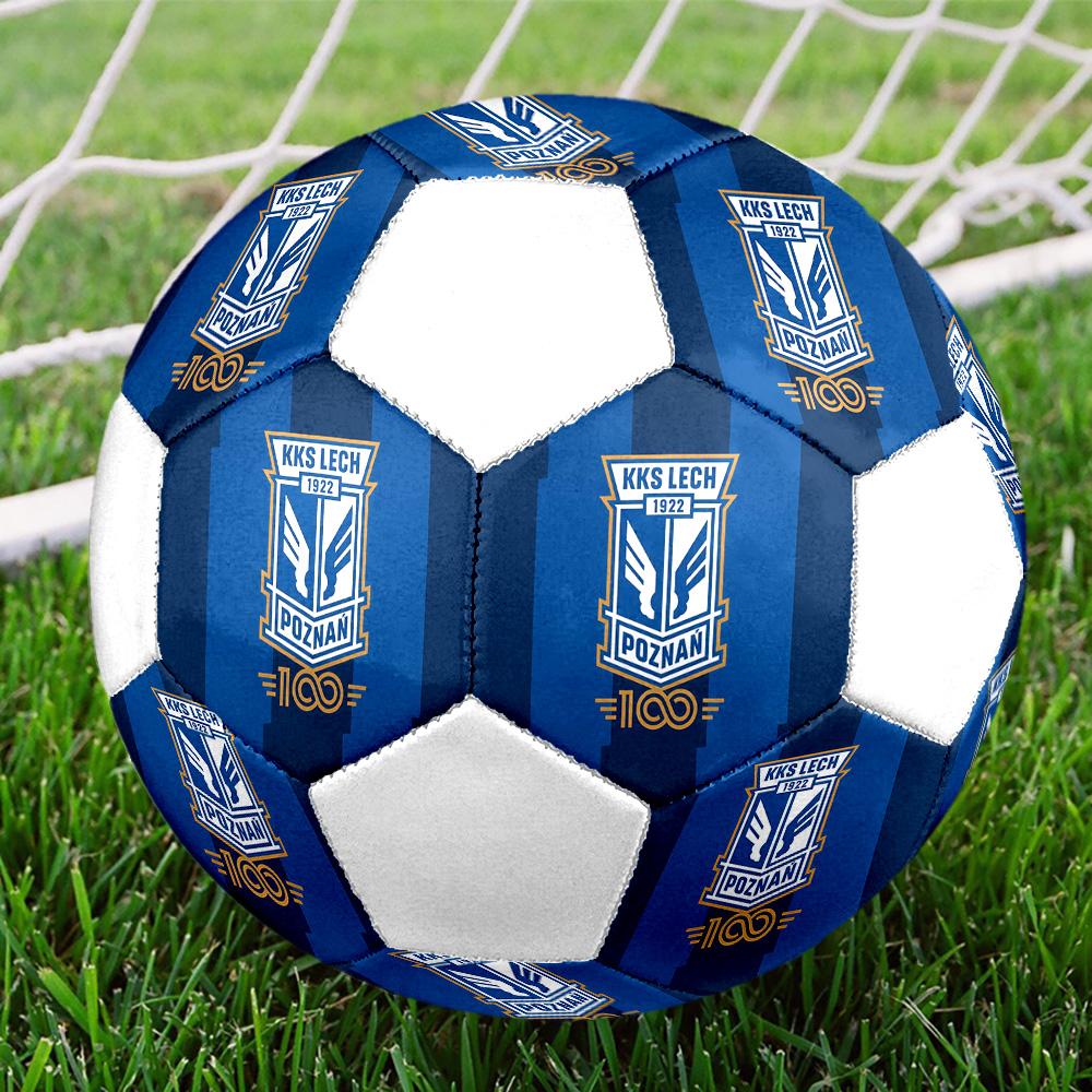 1PC Lech Poznan Poster Size 5 Soccer Ball PrahaIndoor Soccer Ball Colorful All Ages Machine Stitched PVC Competition Ready Durable High-Bounce