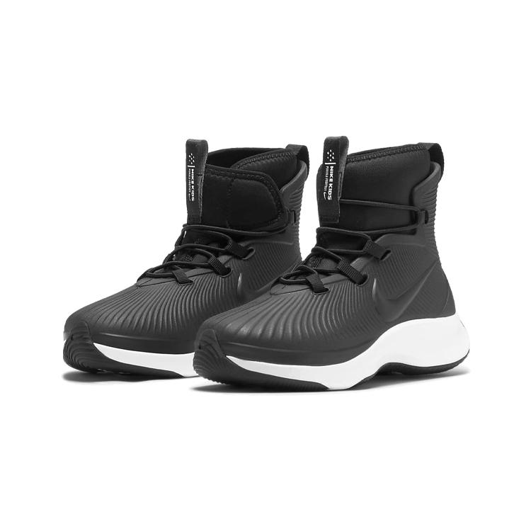 New Nike High Top Kids' Outdoor Shoes Black Children Aged 3 7 Years Old BQ5381-002