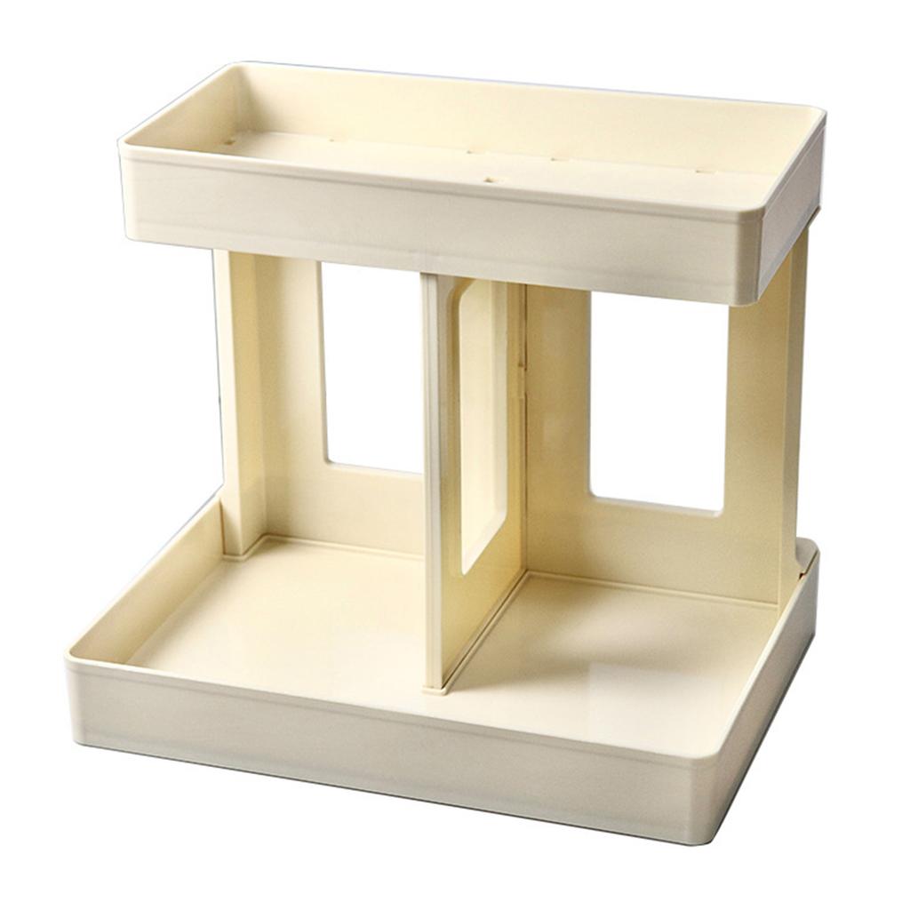 Double Layers Desktop Storage Rack Modern   Makeup Shelf   for Vanity Bathroom