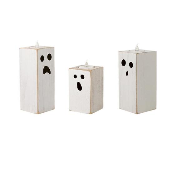 

3 Подсвечника-призрака Подсвечники шт. Хэллоуин Подсвечники для чайных свечей